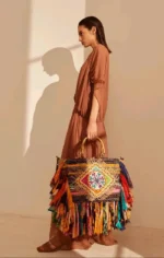 χειροποίητη ψάθινη τσάντα άλεξ μαξ