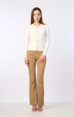 λευκή ζακέτα γυναικεία πλεκτή μακρυμάνικη εφαρμοστή