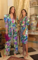 φλοράλ φόρεμα μίντι μακρυμάνικο ελαστικό με σούρες