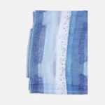 φουλάρι-παρεό γαλάζιο εμπριμέ