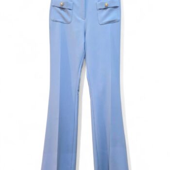 Ψηλόμεσο παντελόνι καμπάνα σιέλ we coss