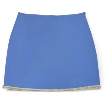 We coss φούστα σορτς σιέλ με πέρλες