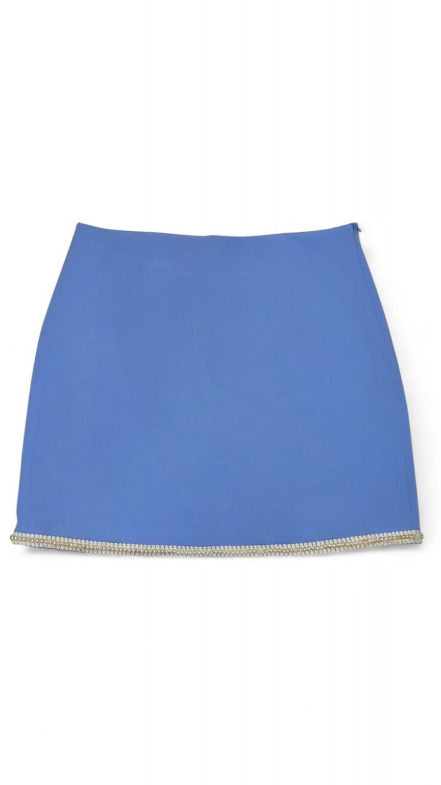 We coss φούστα σορτς σιέλ με πέρλες