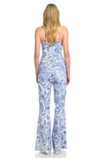 πέισλι πριντ ψηλόμεσο γυναικείο παντελόνι καμπάνα we coss